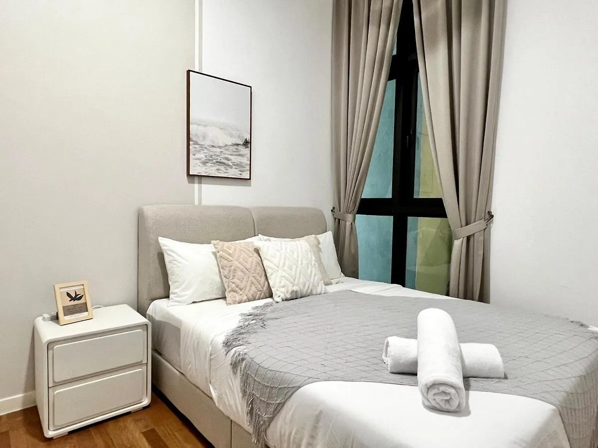 Apartment 3Br-Creamy-Paradigm Residence By Guesthouse-6-8Pax Johor Bahru Malaysia
